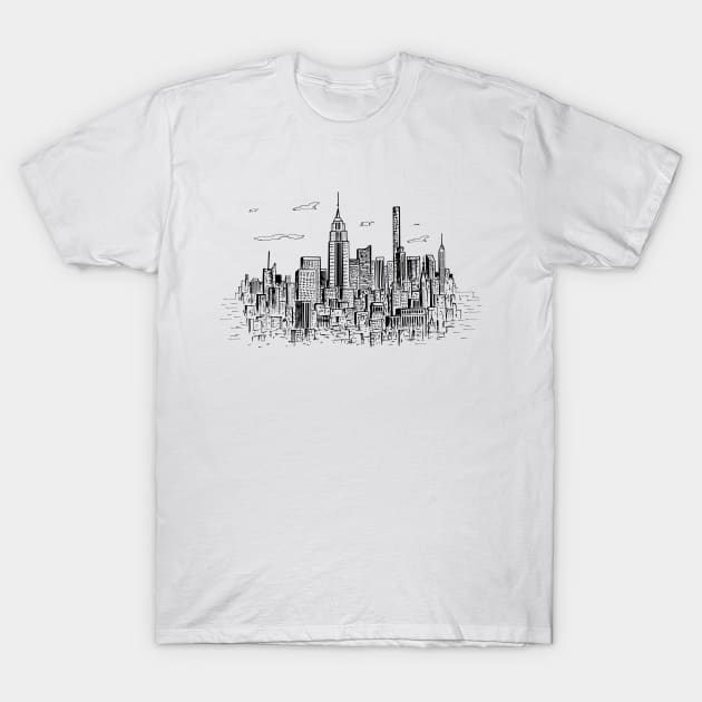 NYC Skyline T-Shirt by TeesAndTheCities